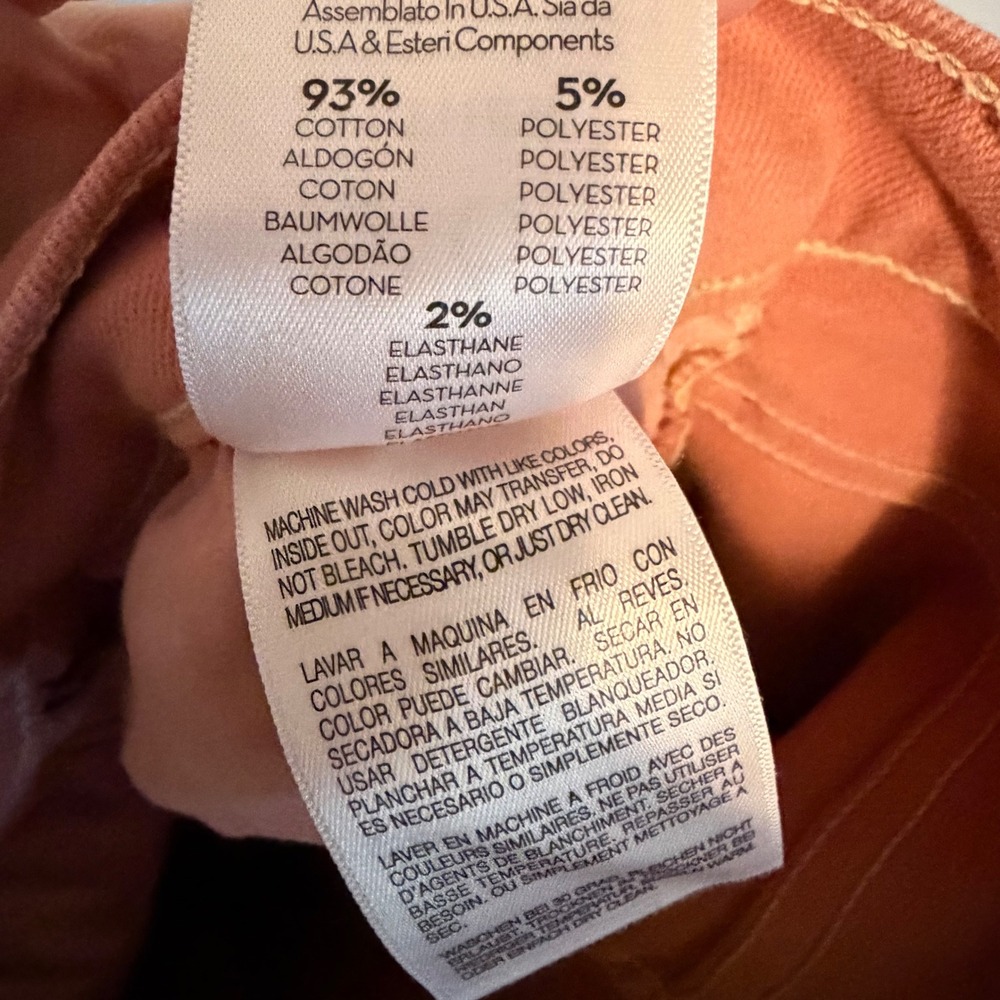 Mother jeans The Stash Mid Rise Dazzler Ankle Second Chance 26 pink casual - Picture 7 of 7